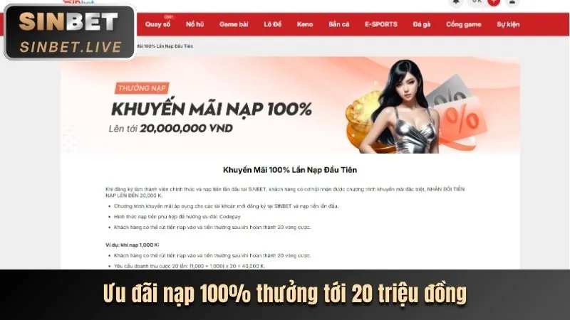 Khuyến mãi chào mừng vb79
